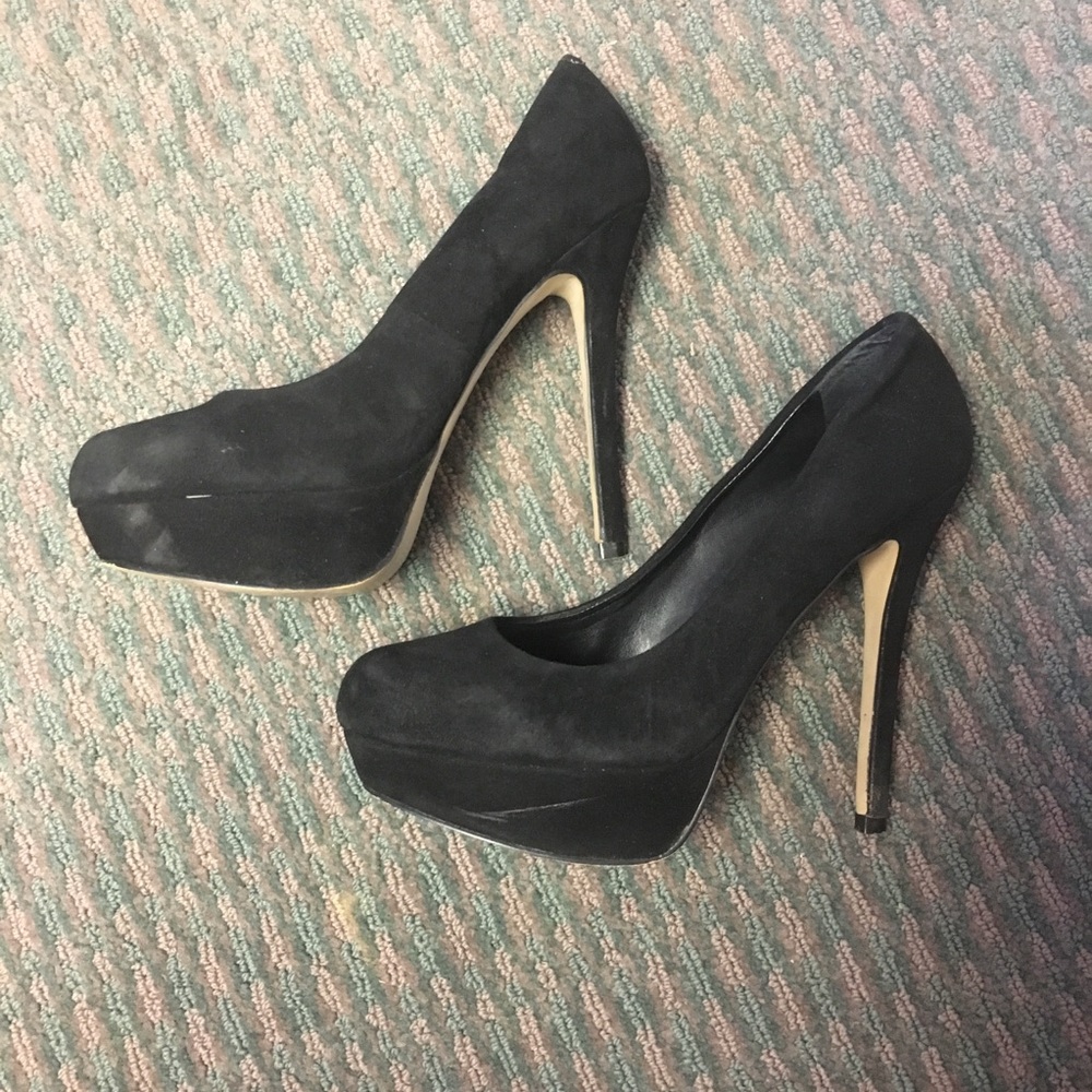 2 for $15 | Bakers black high heels with platform - Picture 2 of 7